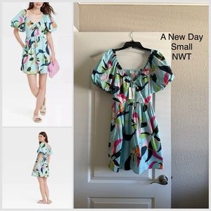 A New Day puff sleeve floral dress